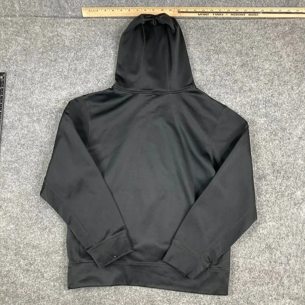 Nike Hoodie Boys Size XL Black‎ Therma Fit Pullover Swoosh Athletic